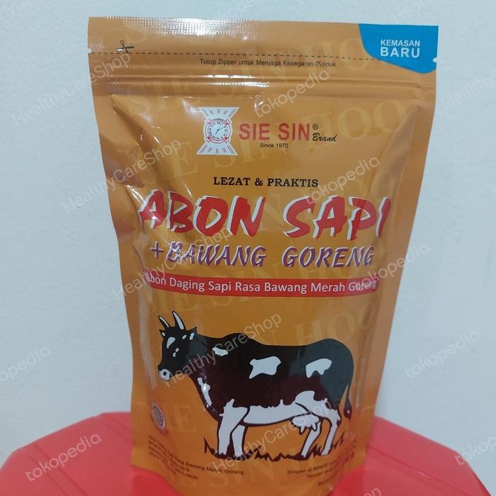 

Abon Sapi + bawang Sie Sin 250 gr