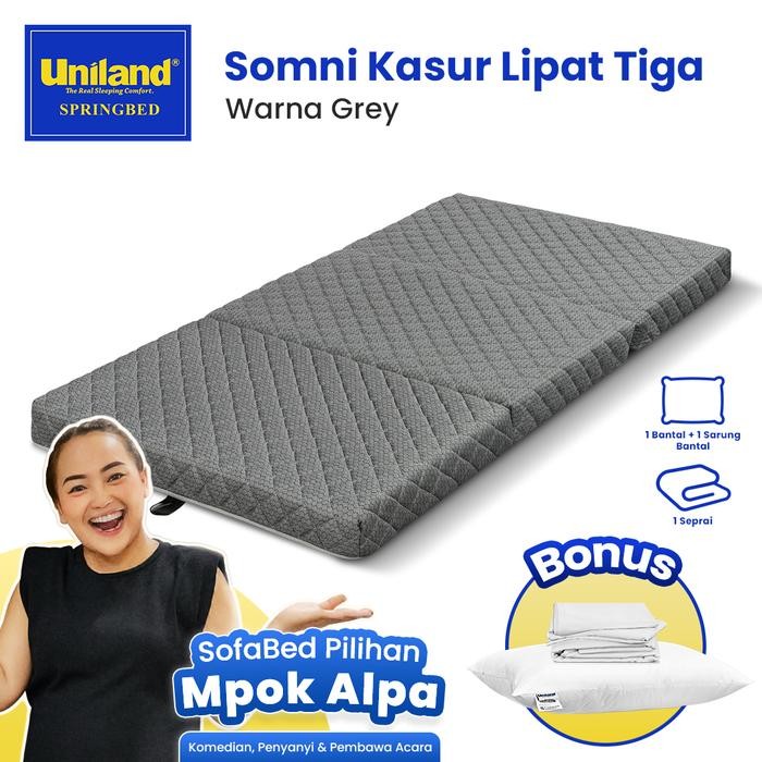 Uniland Somni Kasur Lipat Tiga 90x180 - Busa / Gulung / Lantai Piknik