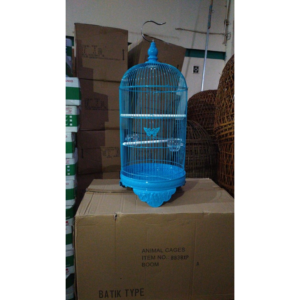 Sangkar Kandang Burung Kapsul Besar Burung Lovebird Parkit Kenari Besi
