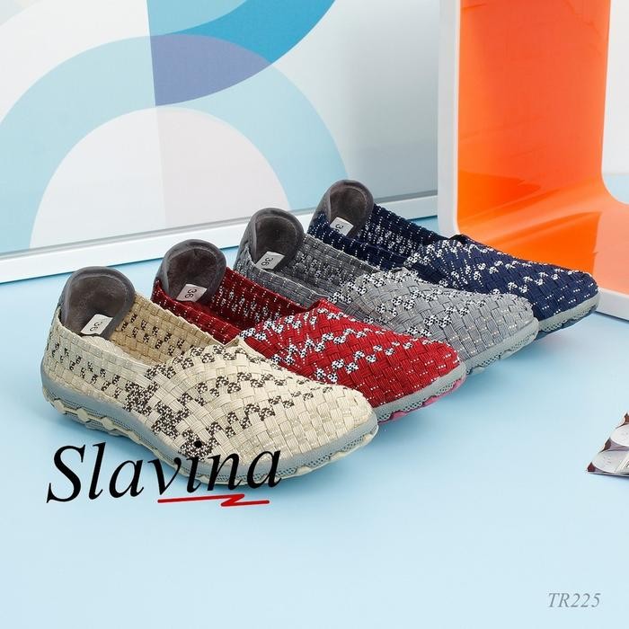 Sepatu Wanita Sepatu Slavina Flat Rajut Tr225 -Gratisongkir