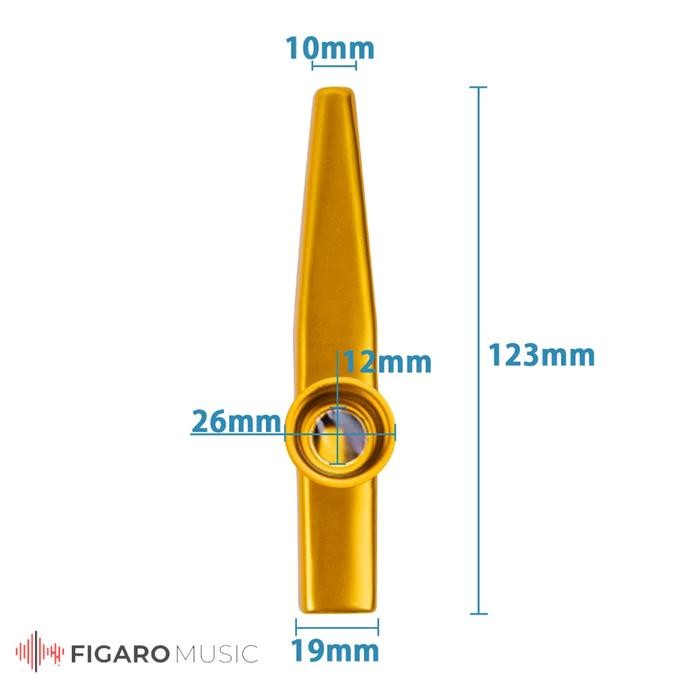 Kazoo Alat Musik Tiup - Kazoo Aluminium