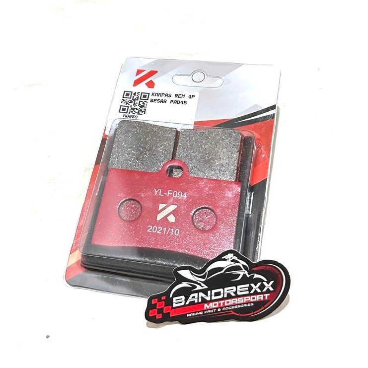 Kampas Rem KTC-Kytaco 4 Piston For Kaliper KTC Kytaco BRE-CRM-MTF-YHS