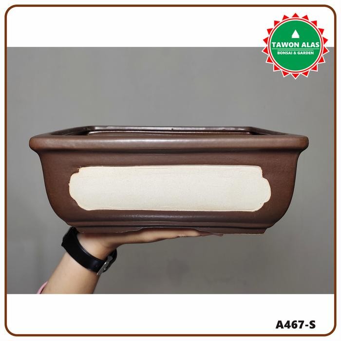 Pot Bonsai Keramik Segi Empat