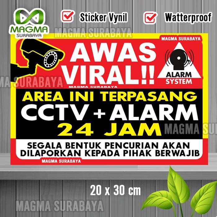 

AT Stiker CCTV Alarm 24 Jam BIG Magma Surabaya - Stiker