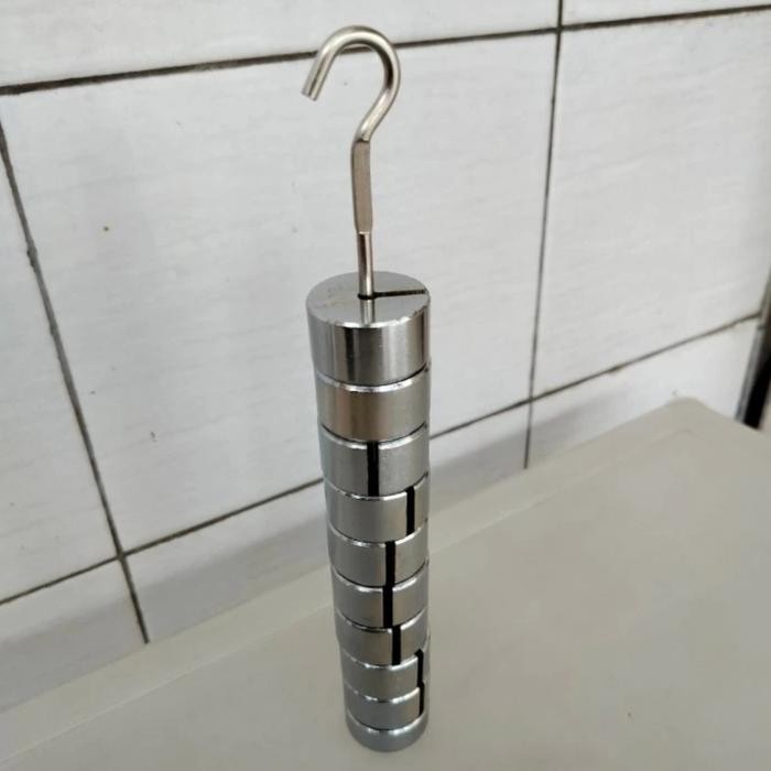 Beban bercelah 1000 gram praktekum alat peraga terdiri dari 9 buah beban