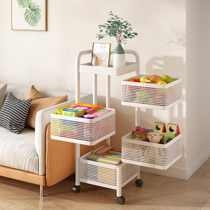 Rak Rotary Besi Anti Karat/ Rak Penyimpanan / Rak Putar / Rak Dapur