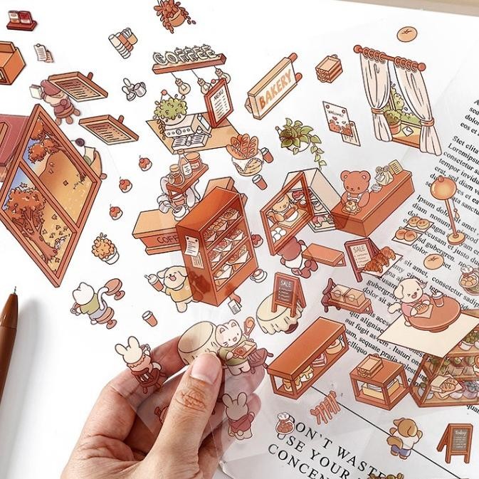 

AT DIY Scene Sticker Korea 3D Room Premium Deco Creative Statisfying Viral Mainan Anak Unik Activity