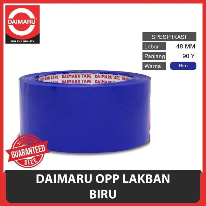 

AT SINTE Lakban DAIMARU Warna BIRU OPP 48 mm x 90Y Isolasi Solasi Kardus