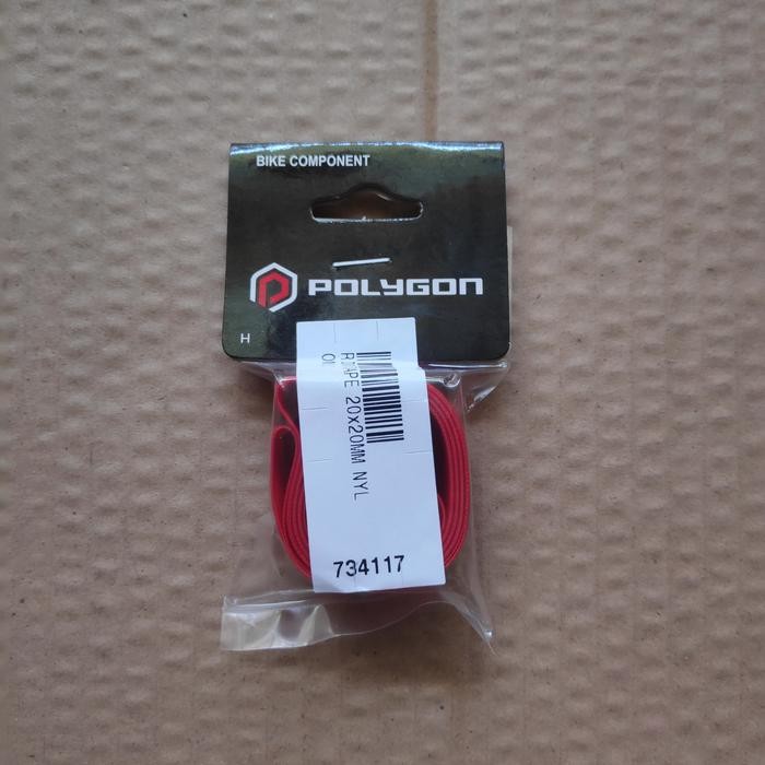 

AT Rim Tape 20 x 20mm Merah Nylon Polygon 1 biji. Marset.