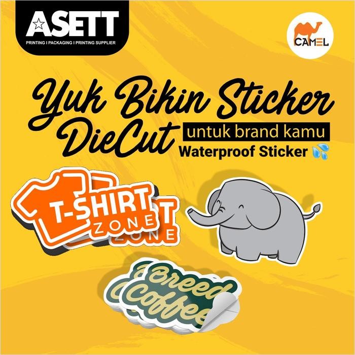 

AT Cetak Stiker Vynil Camel (Glossy / Transparan) + Die Cut (Cut Putus)