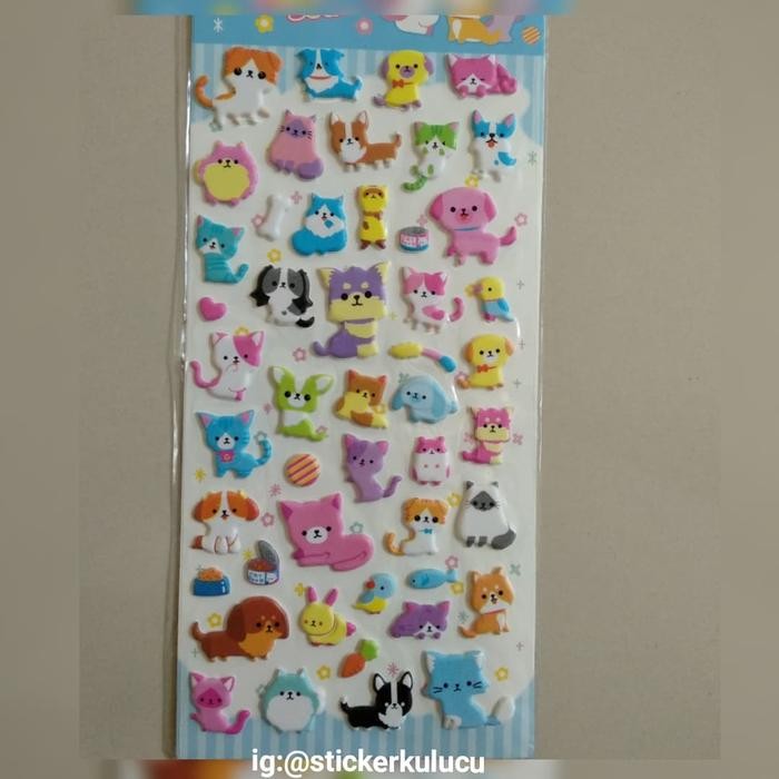 

AT Sticker timbul aneka kucing