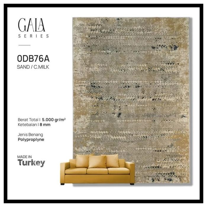 Karpet Permadani Turki Mewah Abstrak Ukuran Besar 3X4