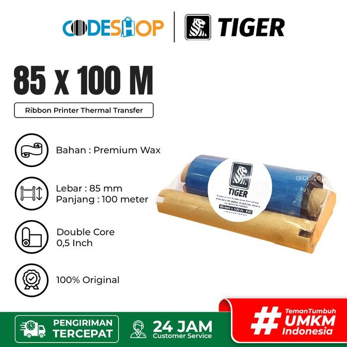 

AT Ribbon Printer Barcode 85x100M / 85x100 / 85 x 100 M / 85 cm x 100 M