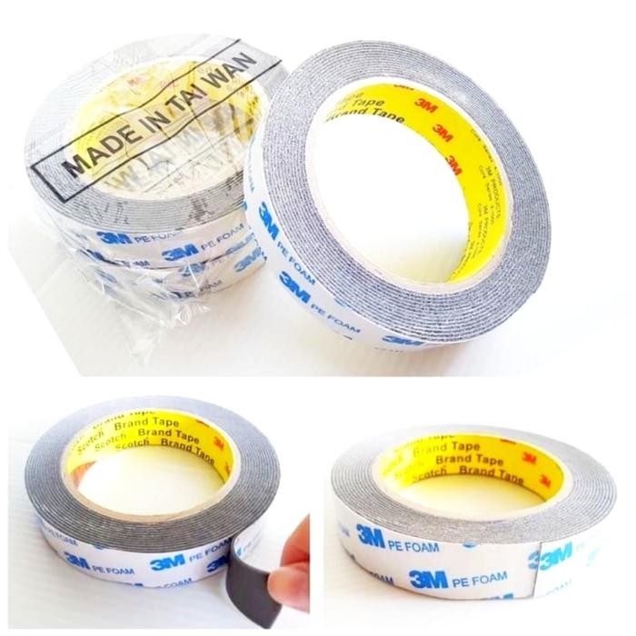 

AT ISOLASI 3M DOUBLE TAPE BOLAK BALIK PUTIH FOAM TAIWAN ORI DOBEL TAPE
