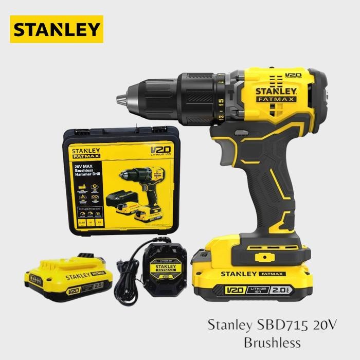 Bor Stanley FatMax 20V SBD715 Bor baterai hammer drill cordless 20V