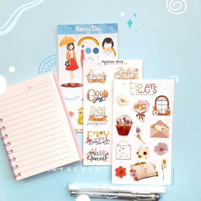 

AT Sticker by MIKY SEVENT / Kiss Cut Flower Rainy Day Mood Quotes Food