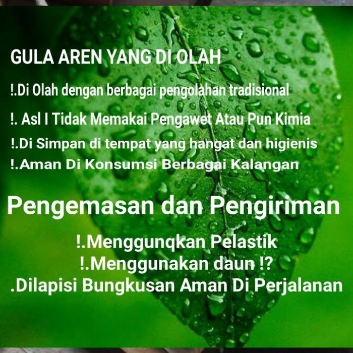 

(Expert) 1kg Gula Nira Aren Kawung Asli 100% / Gula Pangandaran Ciamis