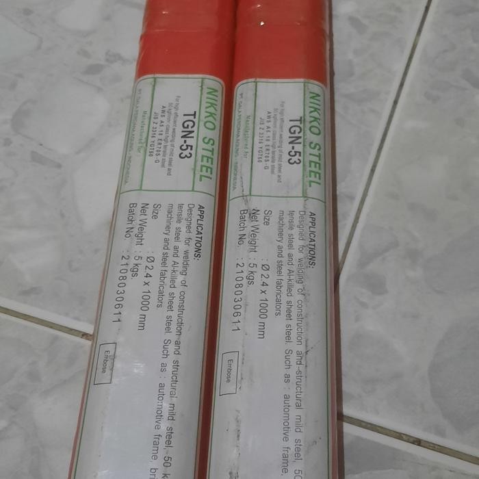 KAWAT LAS TIG BESI TGN-53 NIKKO STEEL 2.4X1000MM