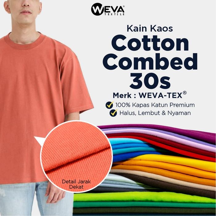 

AT Bahan Kain Kiloan Cotton Combed 30s Bahan Kaos Distro