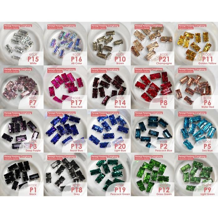 

AT Monte Manik Beads Borci Payet Mata Persegi Cangkang Mata Kristal -2