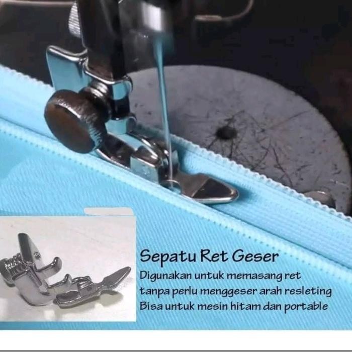 

AT Sepatu resleting geser mesin jahit butterfly/mesin jahit hitam