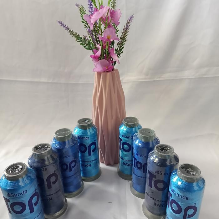 

AT Benang bordir TOP RAYON biru