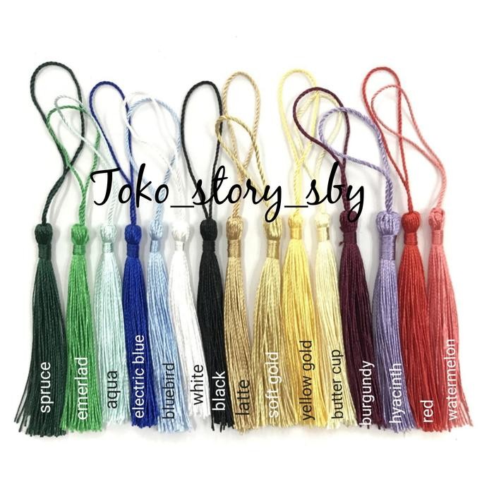 

AT Tasel Rumbai/ Tasel Polos/ Tasel Benang Aneka Warna - Jual Per Ikat