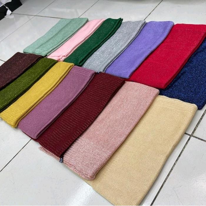Pashmina rajut premium daleman kerudung pengantin Instan