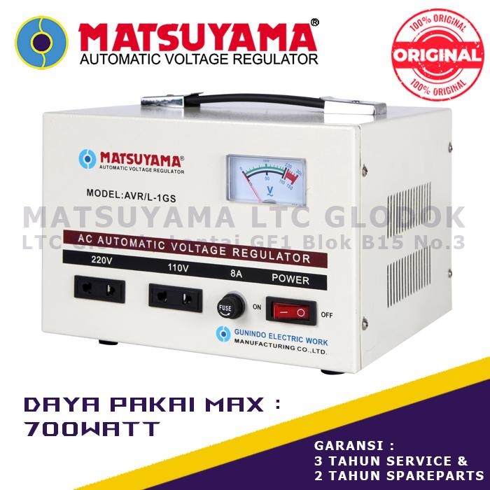 Stabilizer Listrik Stavolt Voltage Regulator MATSUYAMA 1000 Watt