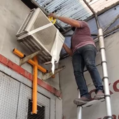 Terbatas Air Conditioning Lifting Crane Braket Katrol Outdoor Ac Split