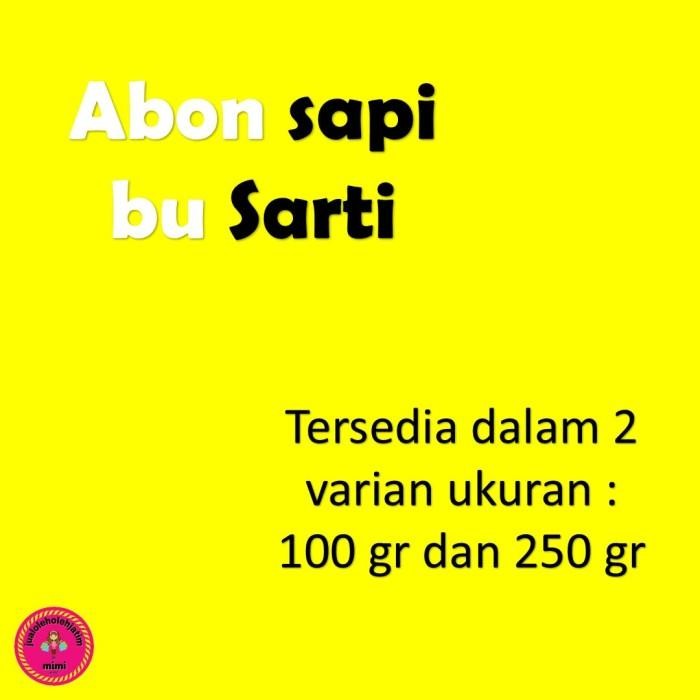 

(Expert) ABON SAPI BU SARTI SURABAYA 100 gram