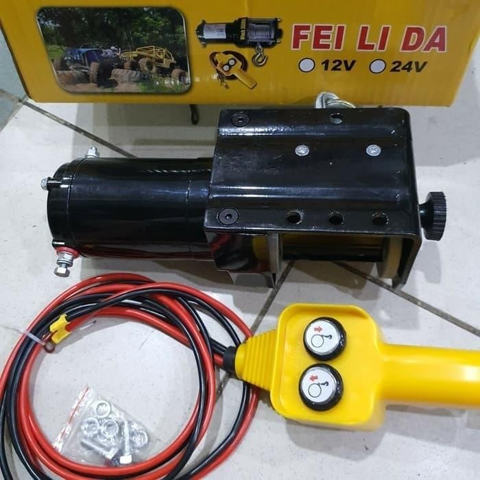 Paling Murah Winch Atv Hoist 2000 Lbs Electric Winch 1000 Kg