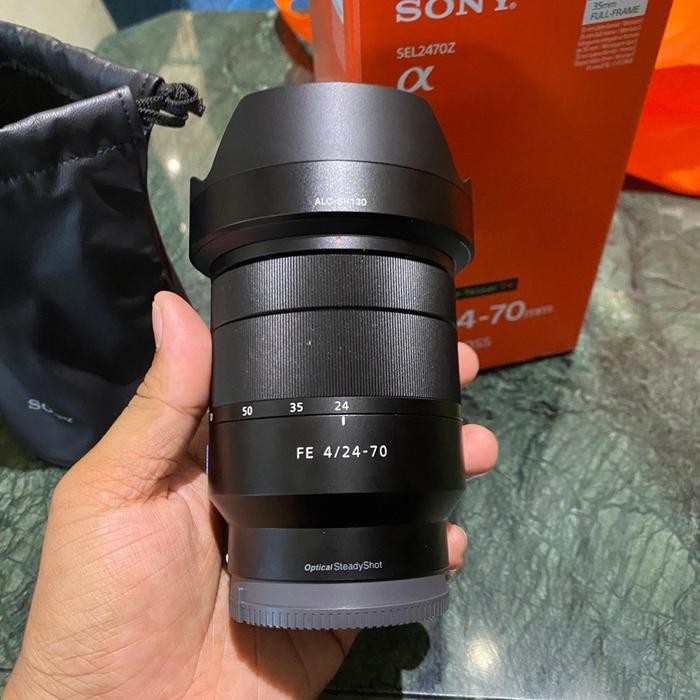 Lensa Sony FE 24 70mm f4 Zeiss fullset box mulus