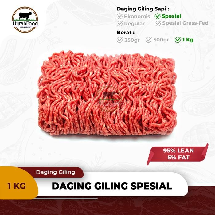 

Hijrahfood Daging Giling S Minced Ground Beef - Special - 1 Kg