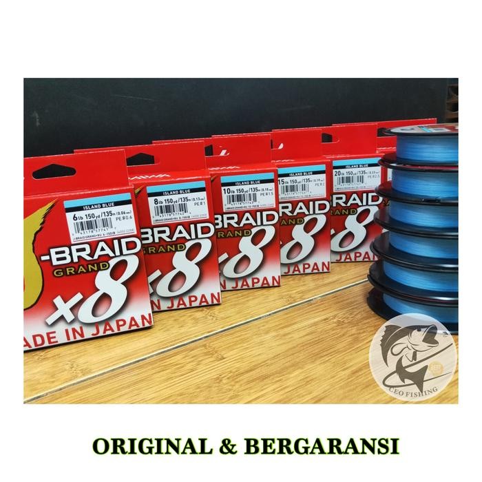 Senar PE Daiwa J Braid Grand X8 Blue 8 LB PE 1