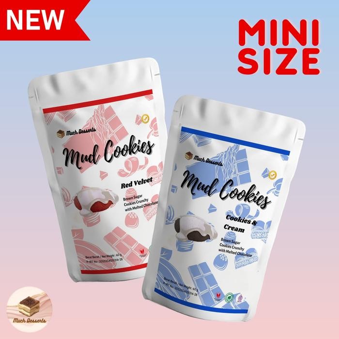 

New Much Desserts Melted Mud Cookies Ukuran Kecil Mini