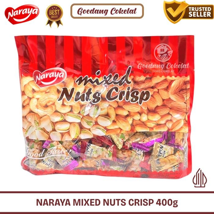 

New Naraya Mixed Nuts Crisp Crispy Permen Teng-Teng 400gr