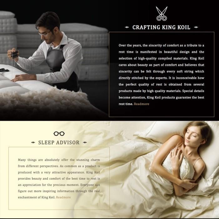 1 Set Springbed King Koil Springbed ( Master Piece )