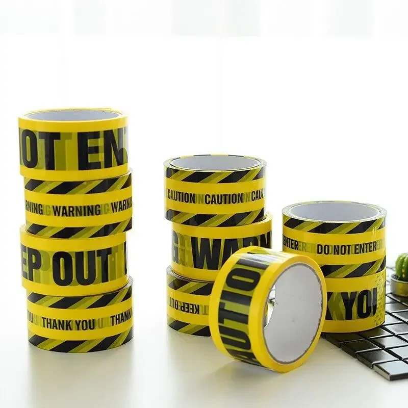 

4.8cm*25m Roll Yellow Caution Tape for Safety Barrier for Police Barricade for Contractors New