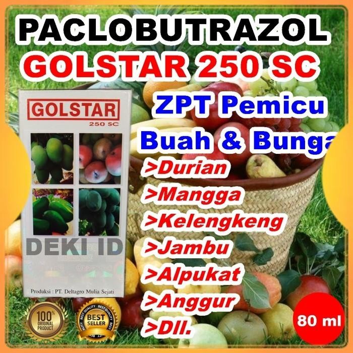 Golstar 80 Ml 250Sc Zpt Paclobutrazol Pupuk Booster Buah Goldstar