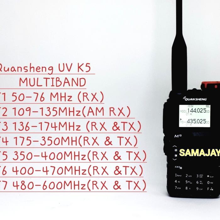 Promo Ht Quansheng Uv-K5 Multiband Terlaris