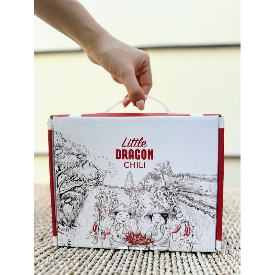 

Little Dragon Chili Gift Bag 2 Botol & 2 Box Terasi
