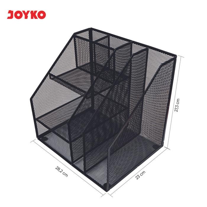 

Joyko Desk Set Tempat Alat Tulis Jaring Metal Pen Holder Organizer Meja Kantor Ds-58