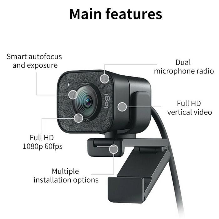 Logitech Streamcam Stream Cam Full Hd Usb-C Webcam
