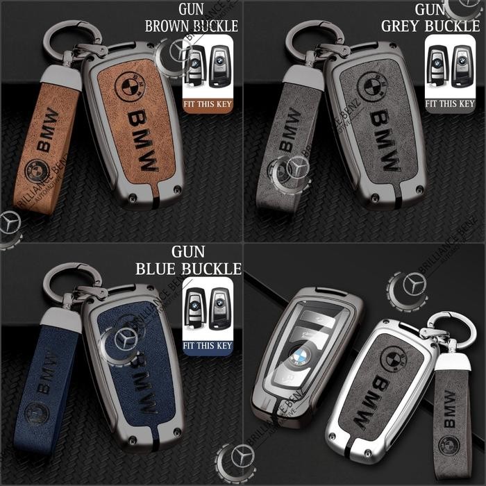 Metal Kulit Key Case Sarung Kunci Bmw F10 F20 F25 F30 X1 X3 320 520