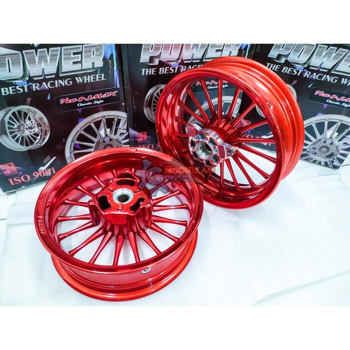 Velg Racing Tapak Lebar POWER New Nmax 155 2020 CLASSIC P18 Red