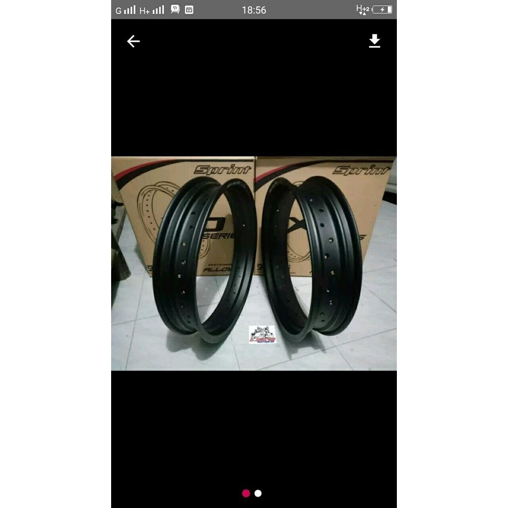 velg sepasang rossi sprint xd ukuran 300 - 350 ring 17