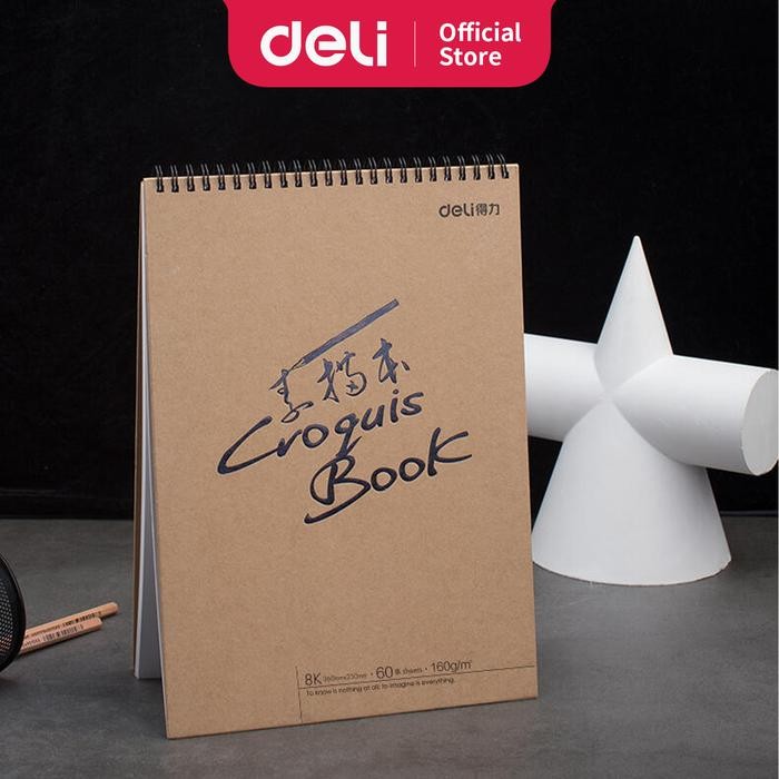 

Deli Sketch Book 60 Lembar , Buka Vertikal,Atau Diputar 73634 73635
