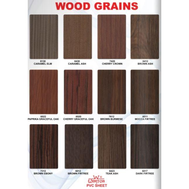 PVC SHEET GRAINS WOOD WINSTON DECOSHEET