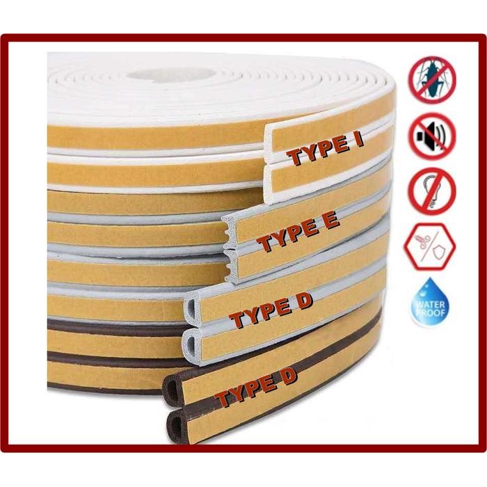 Rubber seal Penutup Celah Pintu jendela Peredam suara